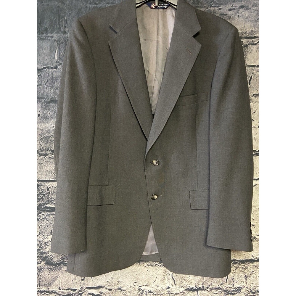 Austen Reed Mens‎ Blazer Jacket Size Medium 40 Brown Grey Sport Coat Carrier